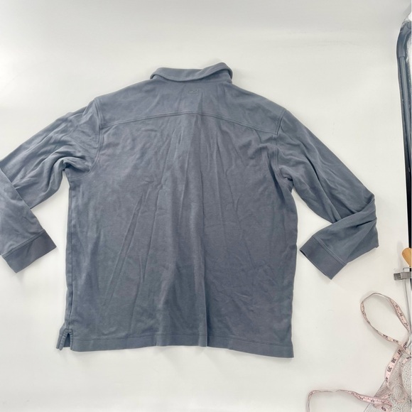 Cutter & Buck Pima Cotton Soft Long Sleeve Preppy Polo Gray 1X Big and Tall - Picture 11 of 12